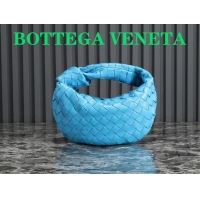Big Discount Bottega Veneta Mini Jodie Hobo Bag in Intrecciato Lambskin 651876 Blue 2023