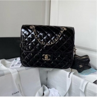 Top Quality Chanel 24C Original Leather Star Backpack Bag AS4649 Black
