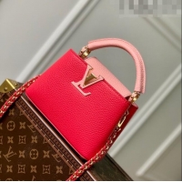 Traditional Specials Louis Vuitton Capucines Mini Bag in Taurillon Leather M21689 Rose/Pink