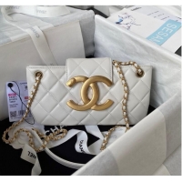 Pretty Style Chanel BAGUETTE BAG AS4611 White