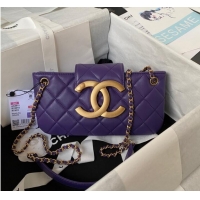 Best Price Chanel BAGUETTE BAG AS4611 Purple