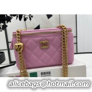 Top Quality Chanel CLUTCH WITH CHAIN A68130 Pink