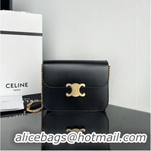 Promotional Celine MEDIUM COLLEGE BAG IN SHINY CALFSKIN 113583 BLACK