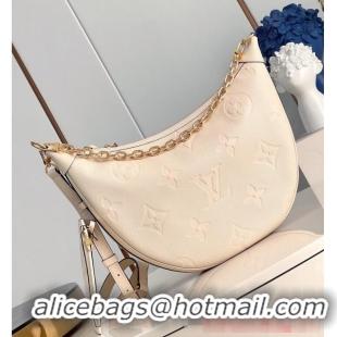 New Style Louis Vuitton Monogram Empreinte Loop Hobo M46739 White