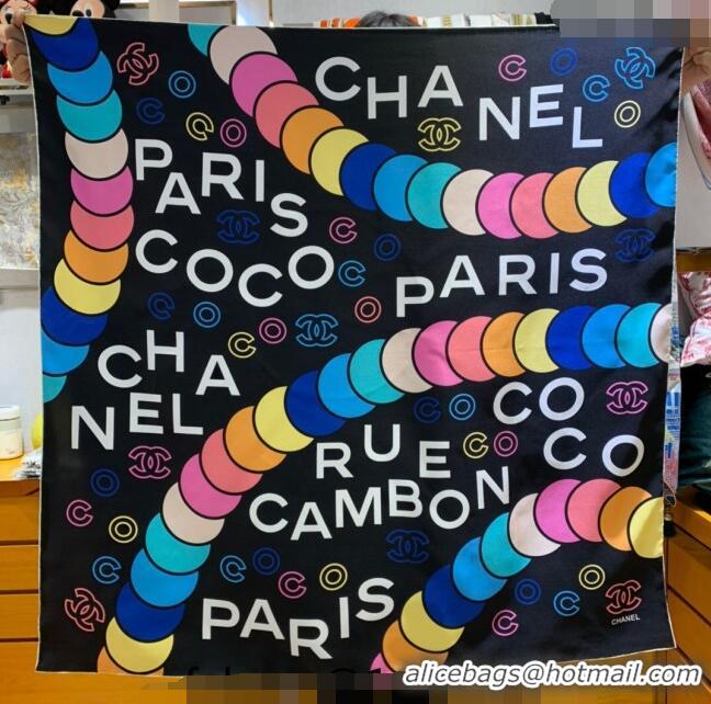 Good Taste Chanel Silk Sqaure Scarf 90x90cm CH122101 Multicolor 2023