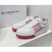 Charming Givenchy G4 sneakers in White Leather Pink 704014