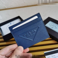 Trendy Design Prada Saffiano Leather Card Holder 2MC223 Blue 2023