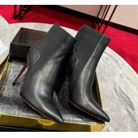 Best Price Christian Louboutin Chelsea Chick Ankle Boots 10cm in Black Calf Leather 1103075
