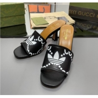 Purchase adidas x Gucci Leather Slide Sandals 7.5cm Black 3020828