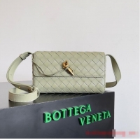 Best Price Bottega Veneta Mini Andiamo Cross-Body Bag 755545 light green