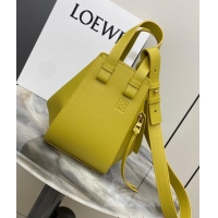 Pretty Style Loewe Classic Satin cow leather Hammock bag 96553 Yellow