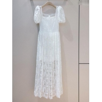 ​Fashion Discount Dior Lace Dress D113033 White 2023