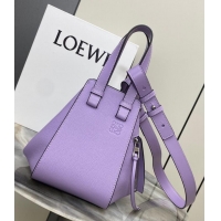 Top Grade Loewe Classic Soft grain cow leather Hammock bag 46622 Purple