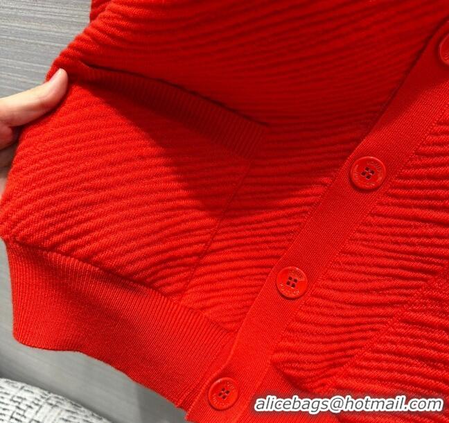 Top Quality Louis Vuitton Wool Cardigan LV111039 Red 2023