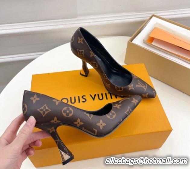 Hot Style Louis Vuitton Sparkle Pumps 9.5cm in Monogram Canvas 0105145