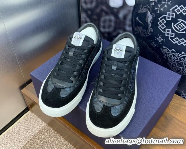 Good Product Dior Men's B101 Sneakers in CD Canvas and Leather Black 06007