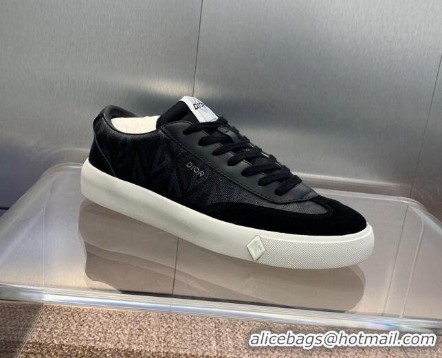 Good Product Dior Men's B101 Sneakers in CD Canvas and Leather Black 06007