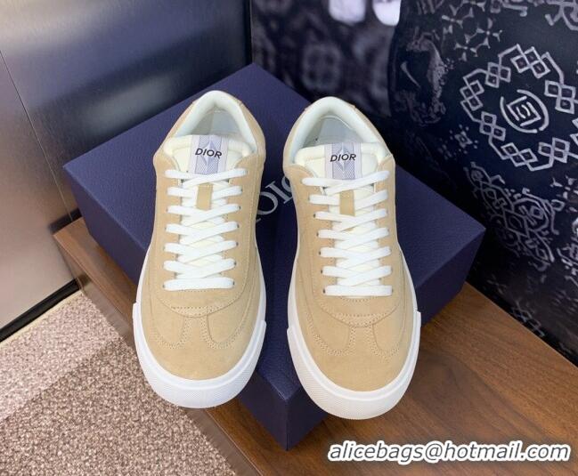 Grade Quality Dior Men's B101 Sneakers in Suede Upper Apricot 206016