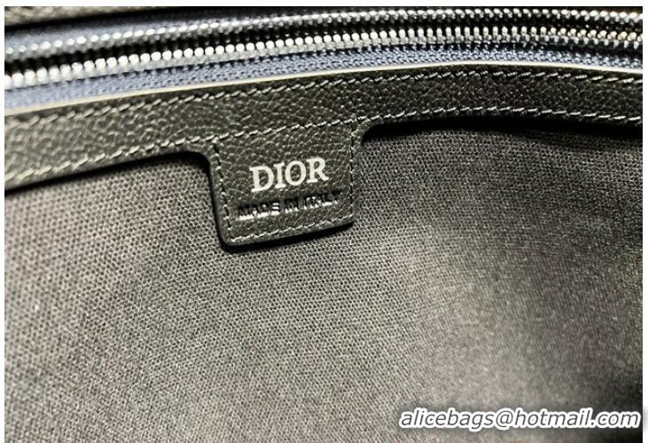 Cheap Design DIOR WEEKENDER 40 BAG Beige and Black Maxi Dior Oblique Jacquard 1ESDU134