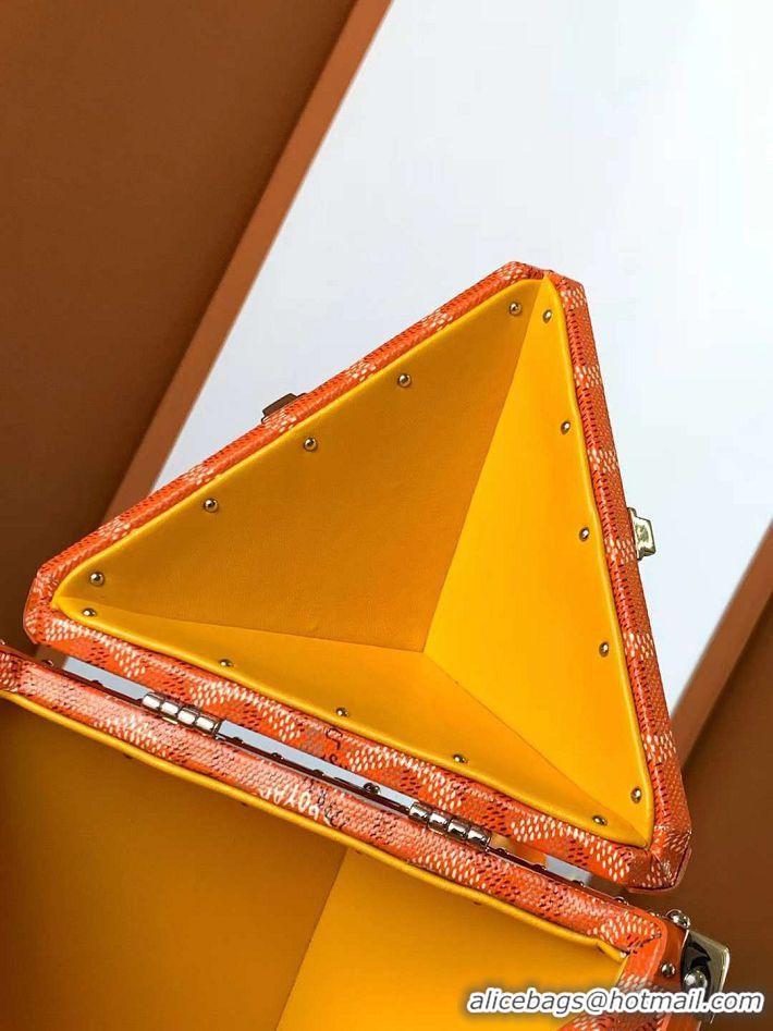 Top Design Goyard Dé Trunk Clutch Bag 8215 Orange