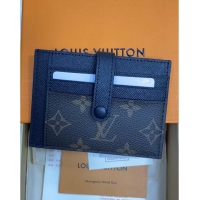 Shop Promotional Louis Vuitton Monogram Canvas Card Holder Wallet 0406 Black 2023
