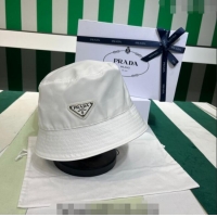 Good Product Prada Nylon Bucket Hat PR08241 White 2023