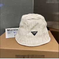 Particularly Recommended Prada Bucket Hat PA1206 White 2023