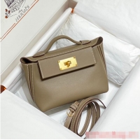 Luxurious Discount Hermes Original Togo Leather Bag H3621 Gray
