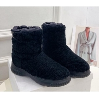 Top Design Dior Frost Ankle Boots in Cannage Wool Black 202030
