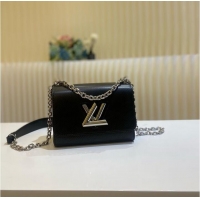 Good Taste Louis Vuitton Epi Leather Twist PM M21119 Black Silver-Tone