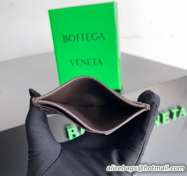 Good Quality Bottega Veneta Intrecciato Credit Card Case 749449 Chocolate 2024