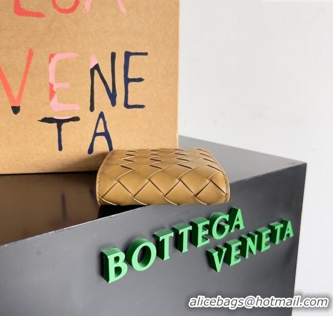 Buy Cheap Bottega Veneta Intrecciato Leather Bi-Fold Wallet 63334 Brown 2024