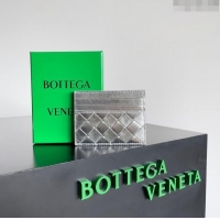 Super Quality Bottega Veneta Intrecciato Credit Card Case 749449 Silver 2024