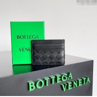Luxurious Bottega Veneta Intrecciato Credit Card Case 749449 Black 2024