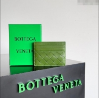 Top Quality Bottega Veneta Intrecciato Credit Card Case 749449 Green 2024