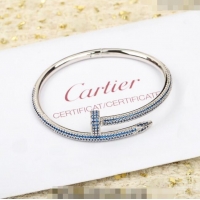 Buy Inexpensive Cartier Juste un Clou Bracelet with Crystals CD9107 Blue/Silver