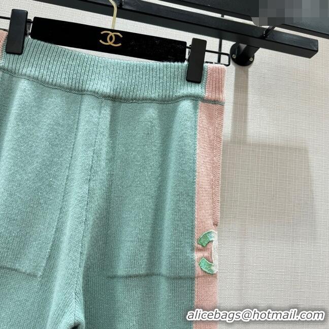 ​Buy Fashionable Chanel Cashmere Pants CH113023 Green 2023