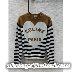 Well Crafted Celine Wool & Cashmere Sweater C120111 Brown 2023