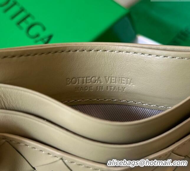 Top Quality Bottega Veneta Intrecciato Leather Credit Card Case 731956 Travertine Green 2024