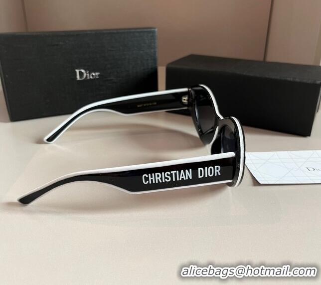 Buy New Cheap Dior Sunglasses 030401 White2/Black 2024