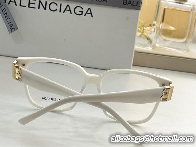 New Design Balenciaga Optical frame Glasses BB0104 White 2023