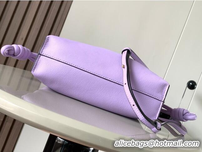 New Style Loewe Mini Flamenco Clutch in Nappa Leather 10855 Purple 2023