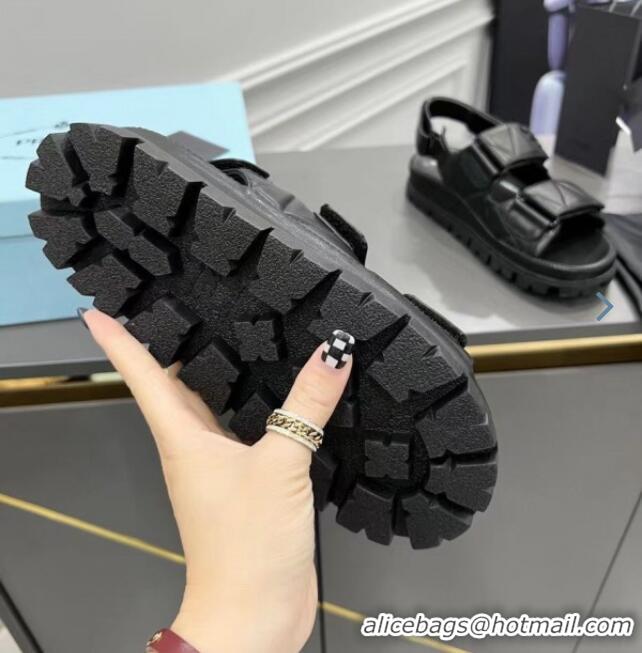 ​Reasonable Price Prada Padded Sandals In Nappa Leather PA8742 Black