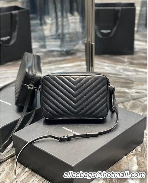 Grade Qualtiy Saint Laurent Lou Matelassé Leather Camera Bag 520534 All Black