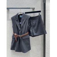 Good Taste Prada Vest and Shorts P11030 Grey 2024