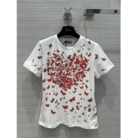 ​Affordable Price Dior Butterfly T-shirt D11205 White 2024