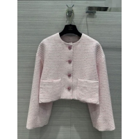 Best Luxury Chanel Tweed Jacket CH122011 Light Pink 2023