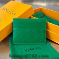 Top Quality Bottega Veneta Intrecciato Leather Credit Card Case 731956 Parrot Green 2024