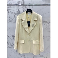 ​Shop Grade Saint Laurent Jacket S022714 Yellow 2024