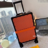Top Quality Goyard Luggage Travel Bag 20inches GY0314 Orange